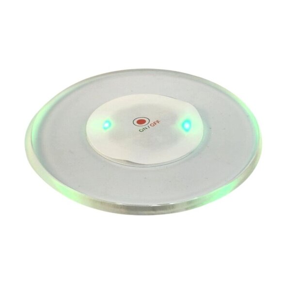 Light-Up LED 4 inch Coaster With Color Changing Effects Set of 2 - Picture 3 of 10